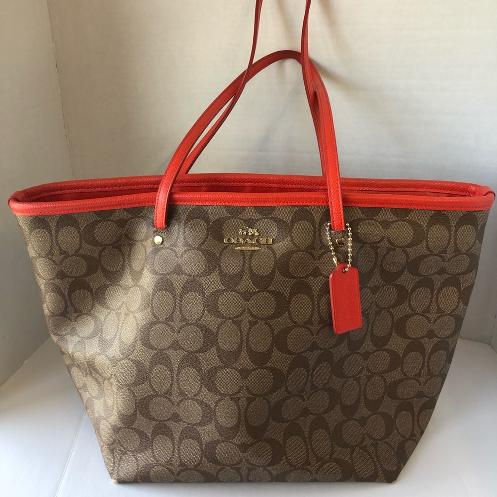 Coach city zip tote bag
